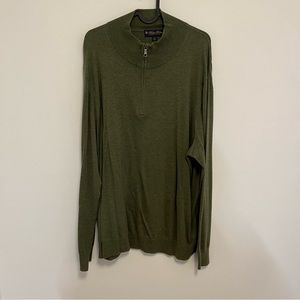 Olive Green Brooks Brothers Quarter Zip XL